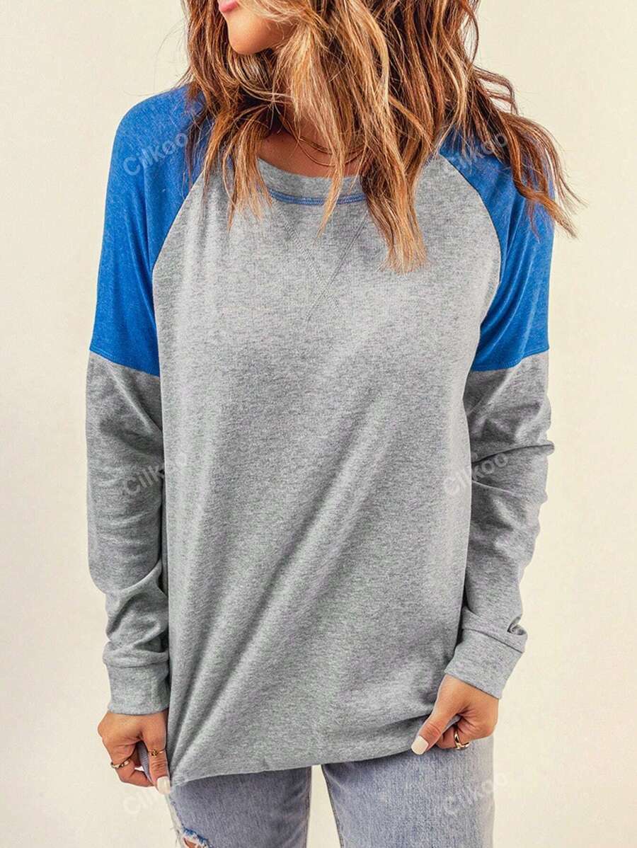 CILKOO Felpe color block manica raglan