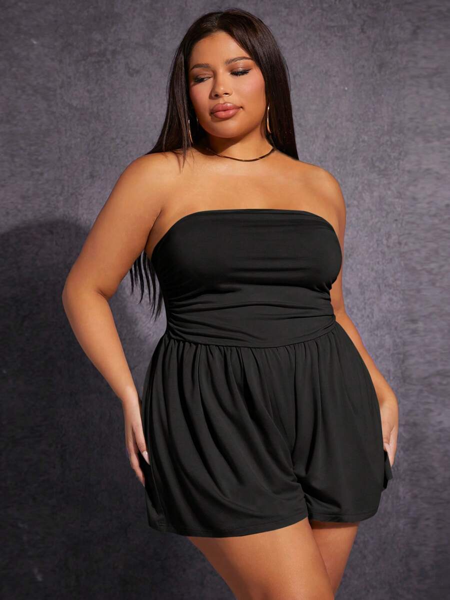 SHEIN SXY Talla grande Mono tubo unicolor