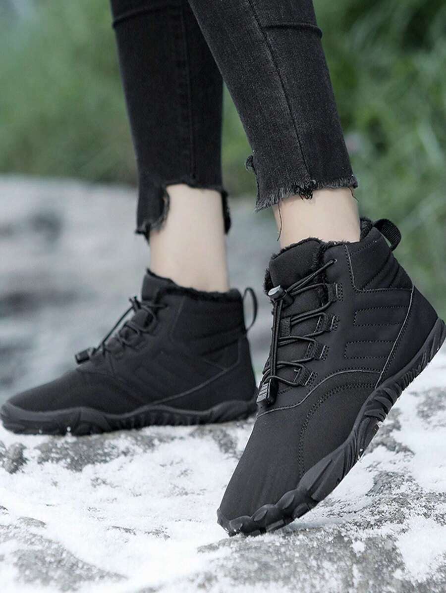 Thermal Lined Mid-Cut Women's Hiking Shoes For Cold Weather