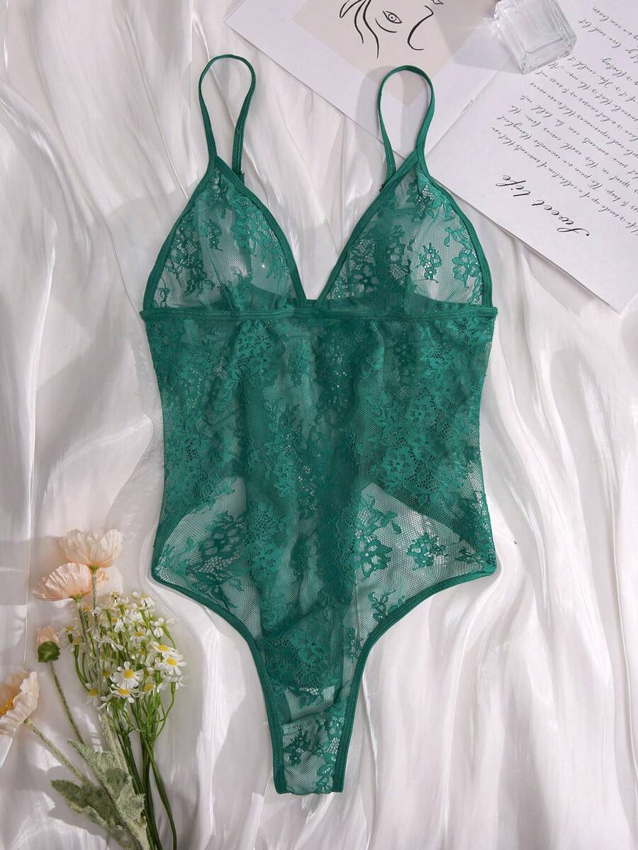 Classic Sexy Floral Lace Teddy Bodysuit Lingerie Shein Usa