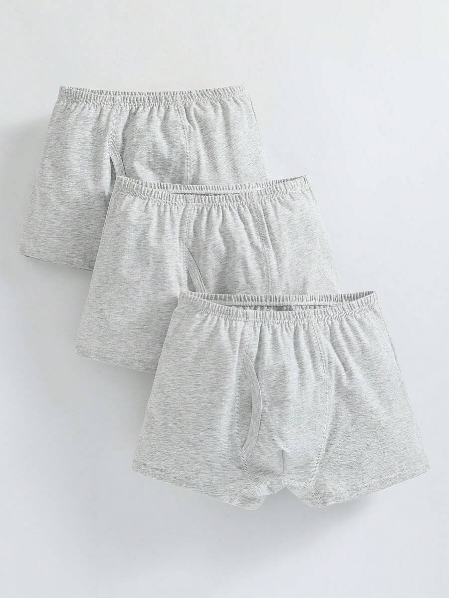 Teenager Junge 3 Stücke Boxershorts mit Einfarbig elastisch Bund