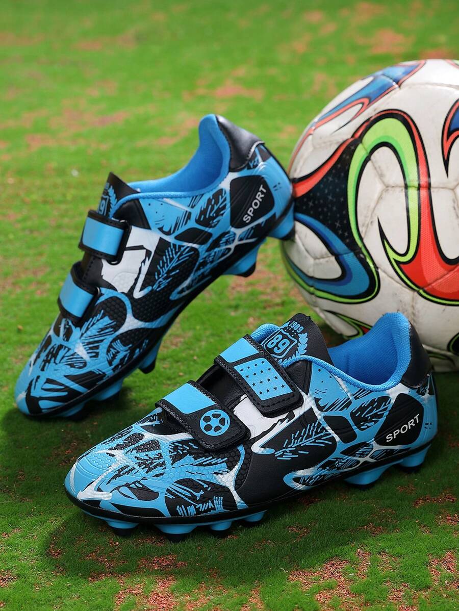 Teenagers' Anti-slip Football Shoes, Waterproof, Wear-resistant, Breathable, Ideal For Training, Running, Soccer Play