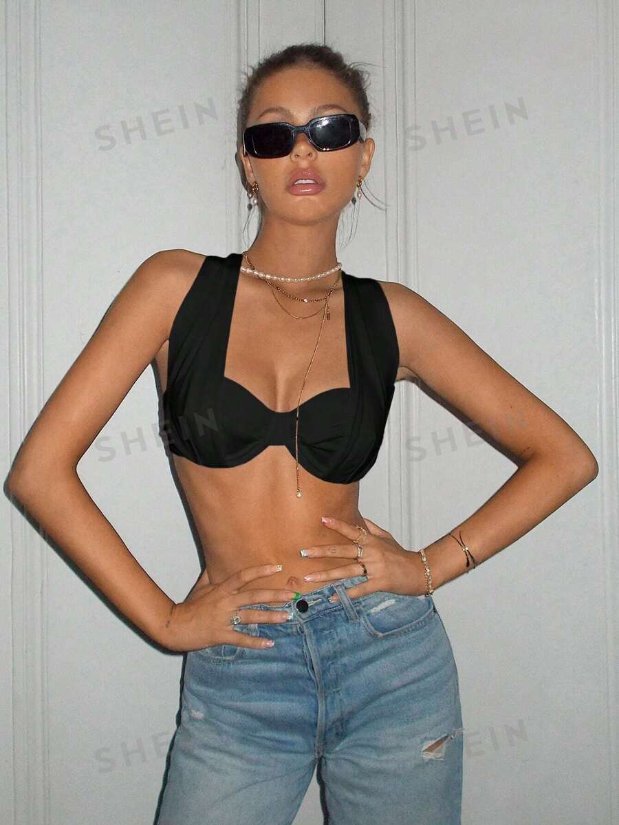SHEIN X PERLA SHEIN ICON Top tank crop unicolor