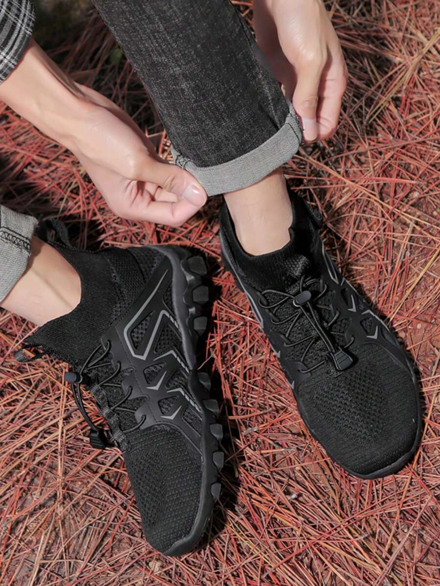 Women's climbing shoes laced sports shoes fashion black high-top flat shoes
