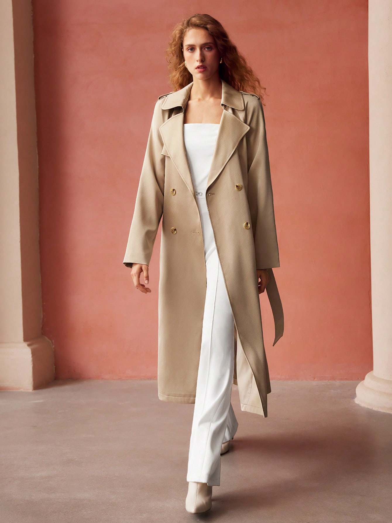 BELTED TRENCH COAT｜Motf