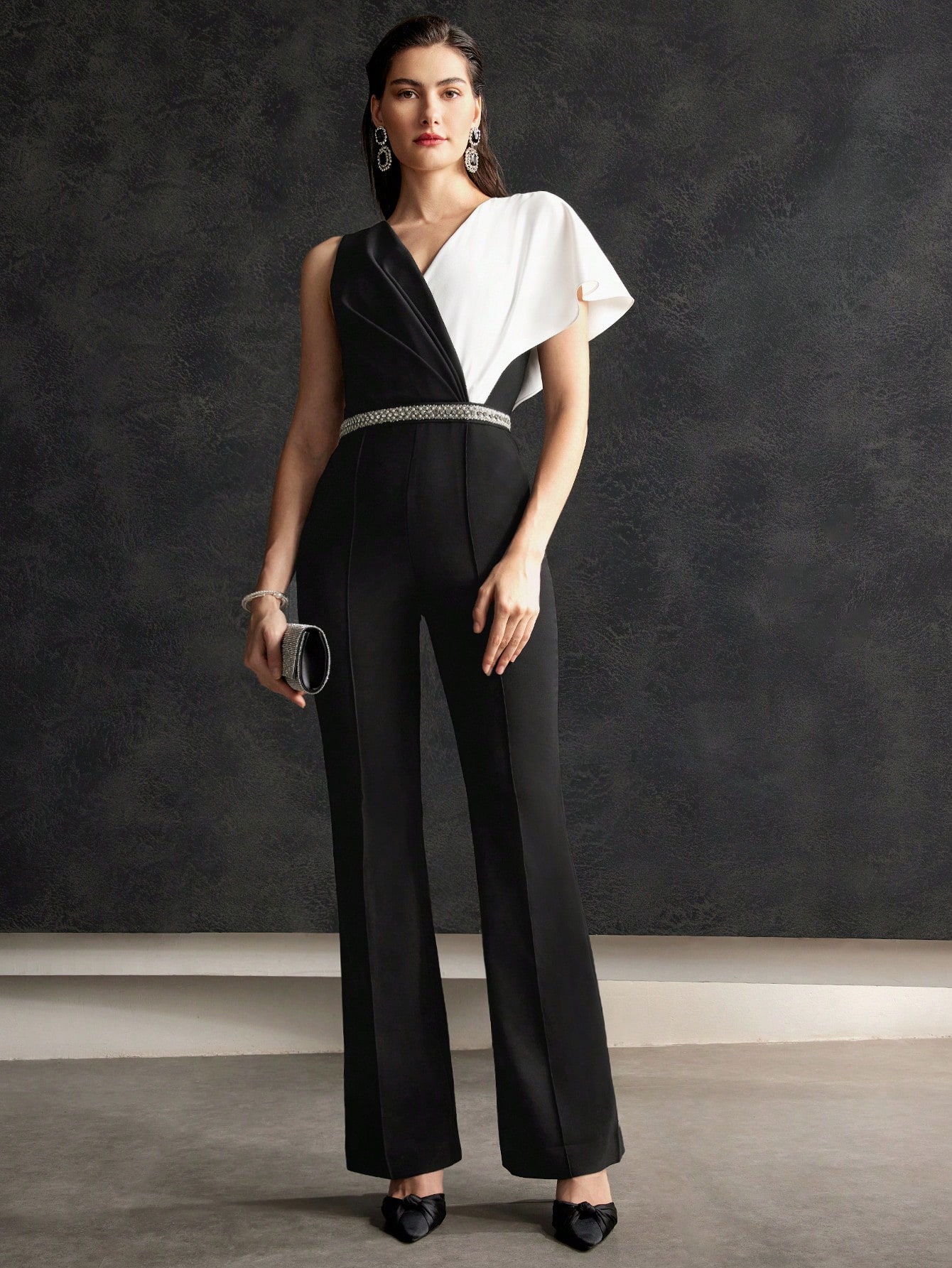 MIOSMOKEY ミオズモーキー TAFFETA JUMPSUIT Miya Jumpsuit - falcon park