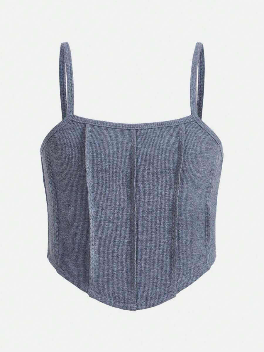 SHEIN Tween Girl effen cami-topje