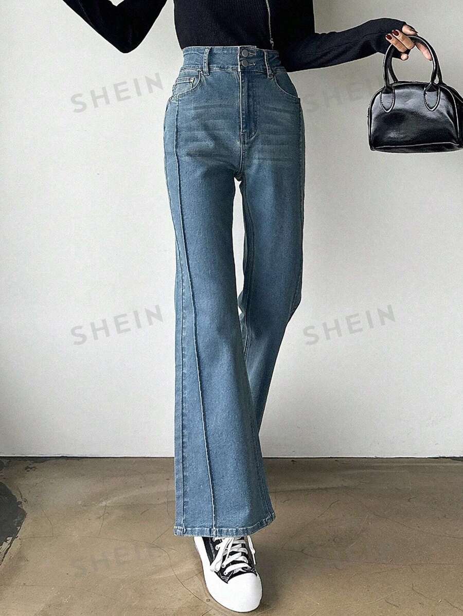 DAZY Pantalones Vaqueros Acampanados Para Mujer