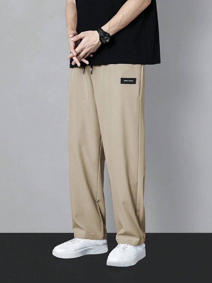 Pantaloni da uomo Coulisse Creste Tasca Lettere Casual