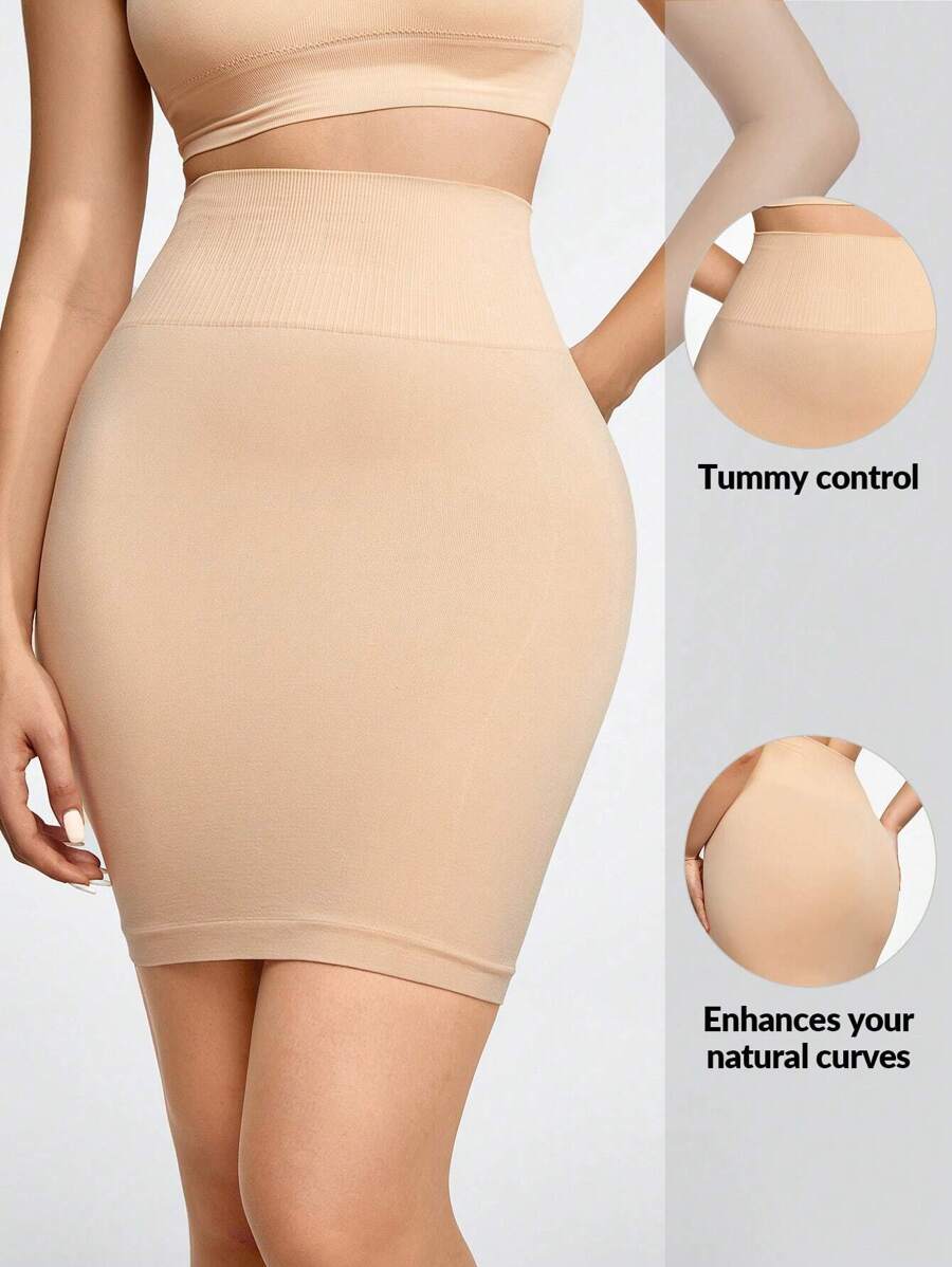 SHEIN Shape Falda faja de talle alto control de barriga levantamiento de glúteos
