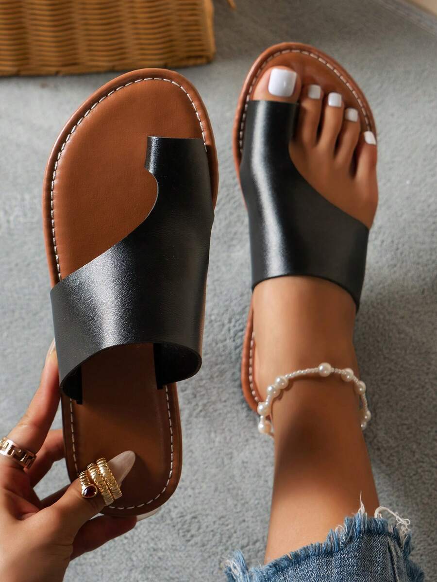 Women's Flat Sandals, Anti-slip Soft Sole Breathable Slippers, British Style Vintage Bohemian Beach Shoes For Summer And Outdoor Activities