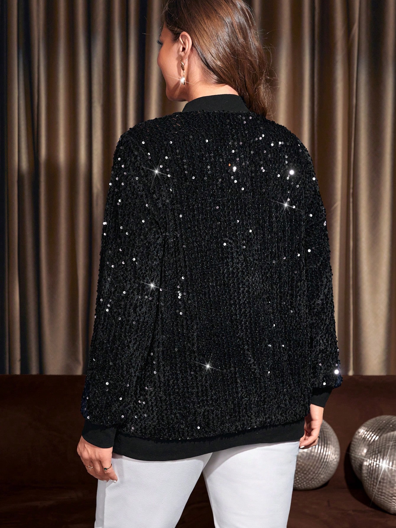 【送料&関税込】Herno Sequin Embellished Zip-up Jacket Herno sequin-embellished Bomber Jacket | Black | FARFETCH