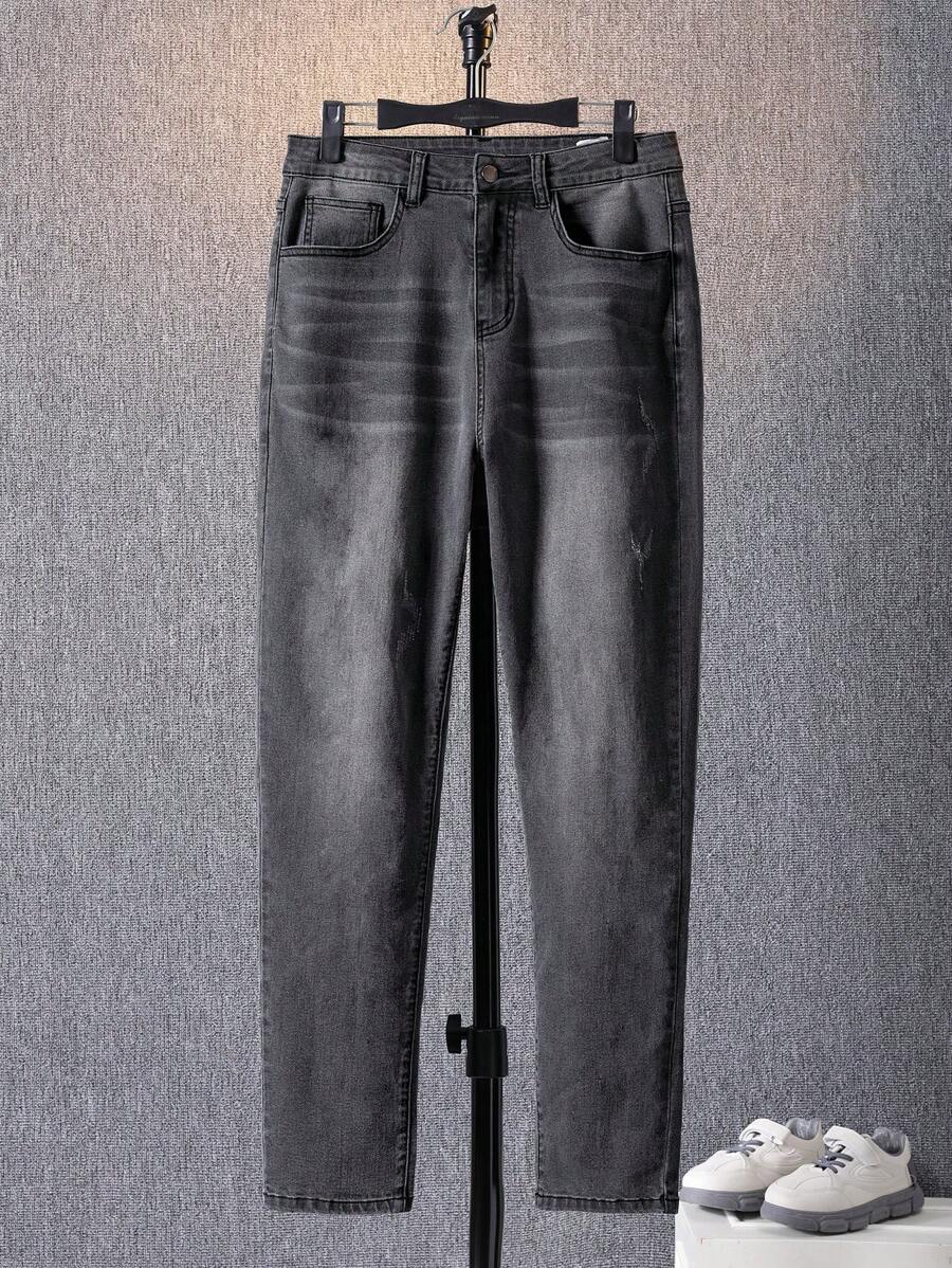 SHEIN Jeans für Teenager Jungen mit schrägen Taschen