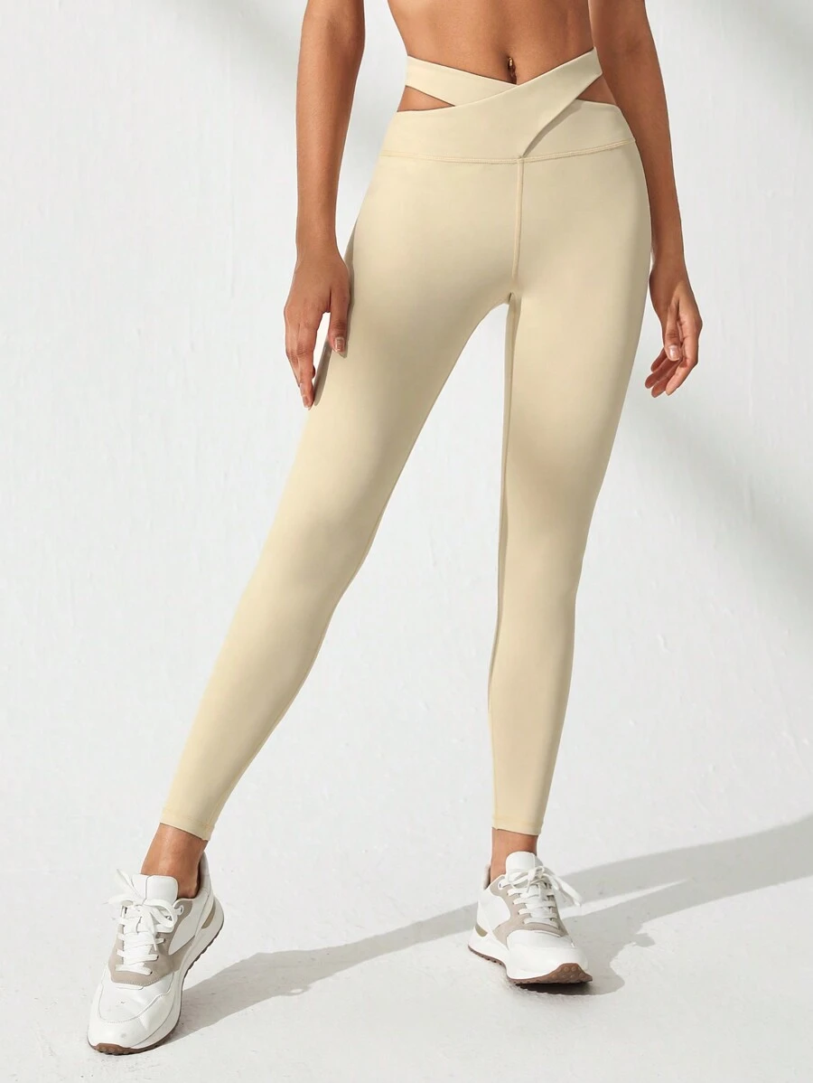 Lifespree Leggings deportivos con abertura cintura cintura