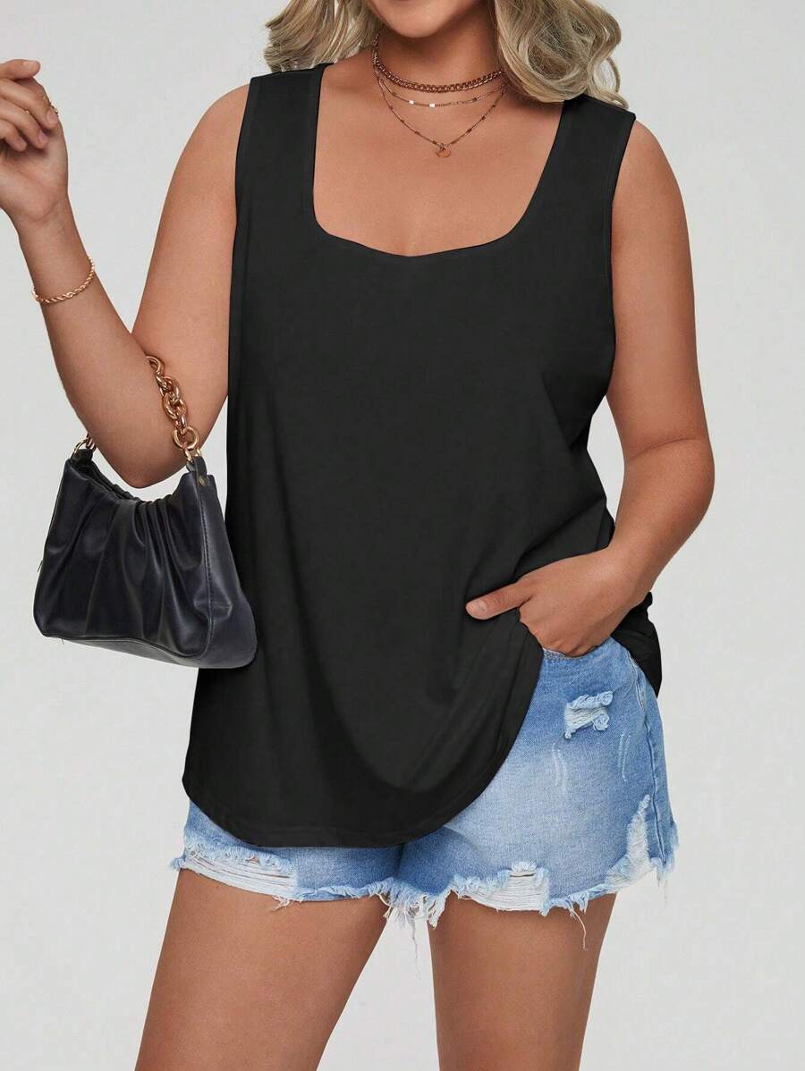Calvaya Plus Solid Tank Top