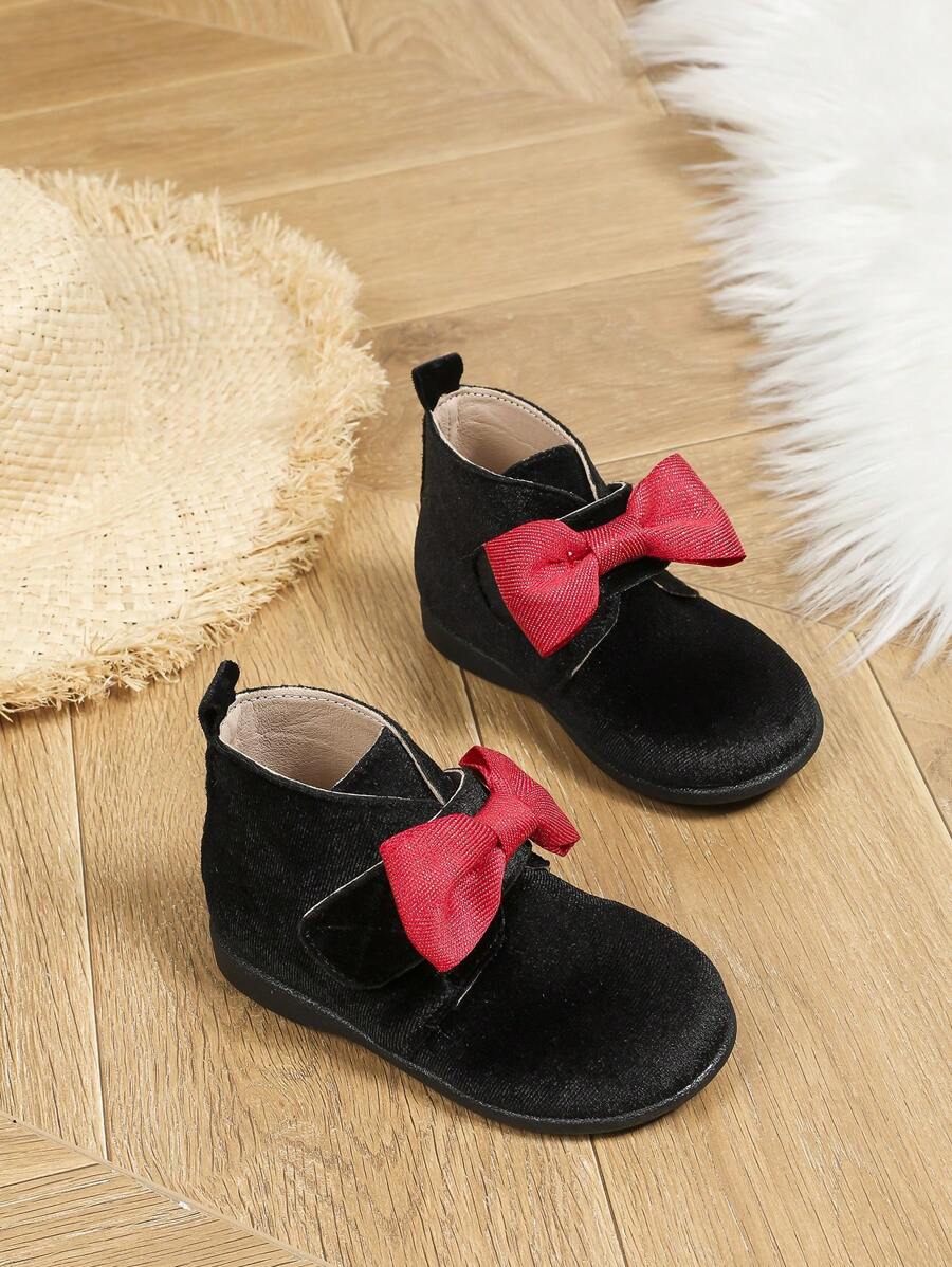 Botas Cortas De Estilo Británico Para Niñas Con Botas De Invierno Para Estudiantes De Estilo Retro De Terciopelo