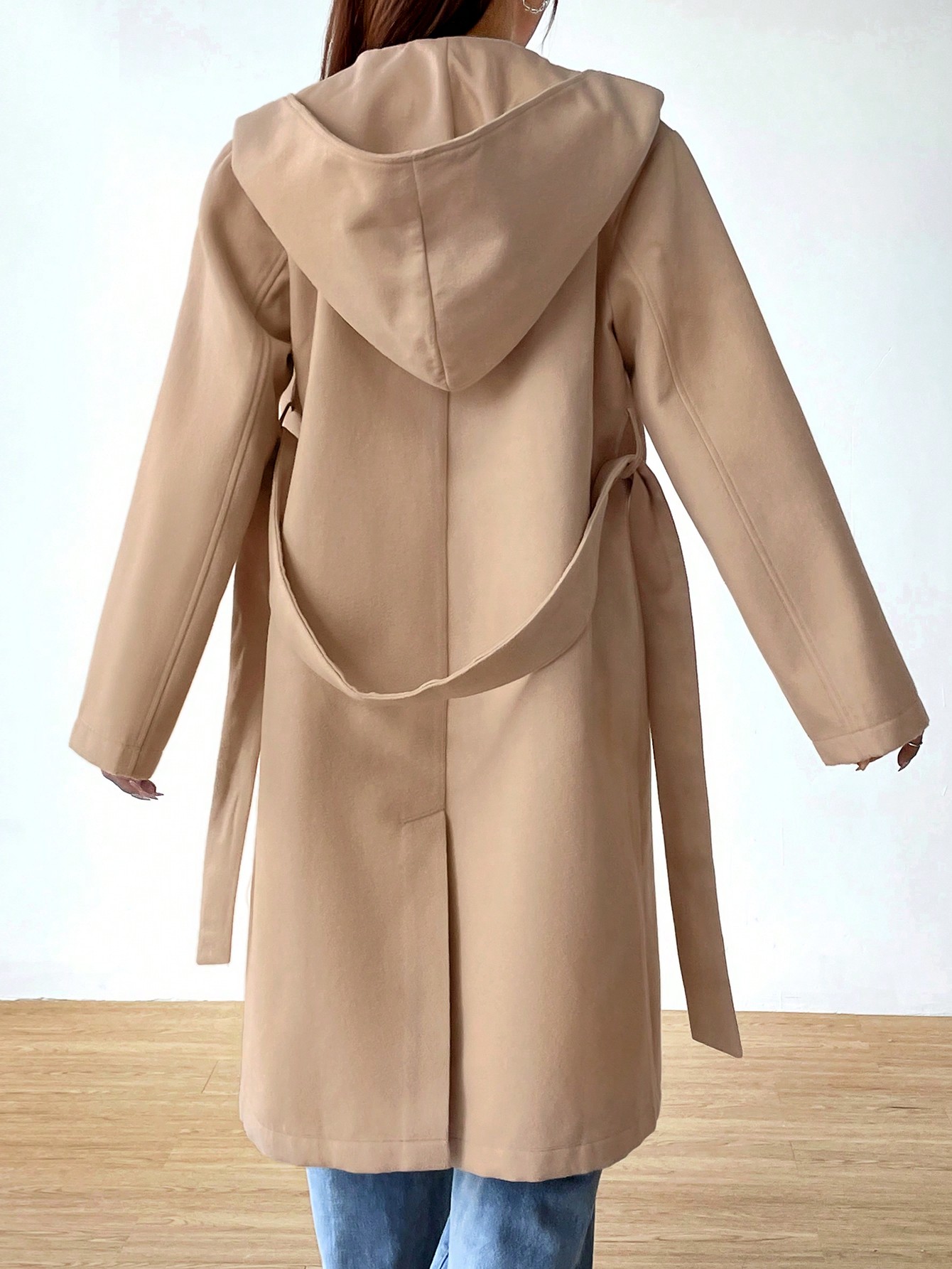 Women's Double Breasted Hooded Overcoat｜EMMACLOTH