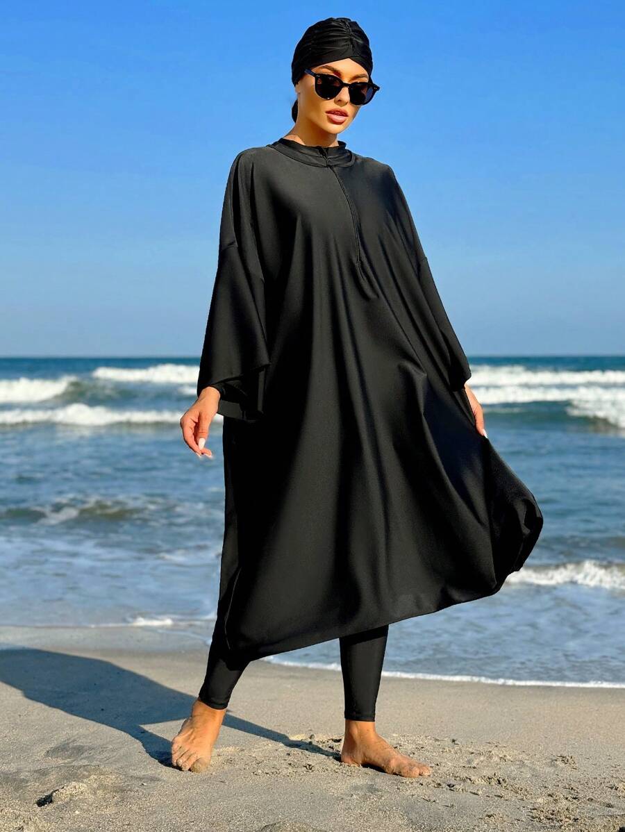 Swim Mulvari Robe Une Pièce Minimaliste De Couleur Unie Pour Femmes