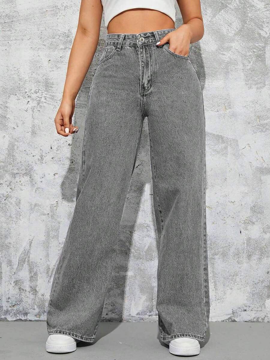 Jeans Droit Pour Femme