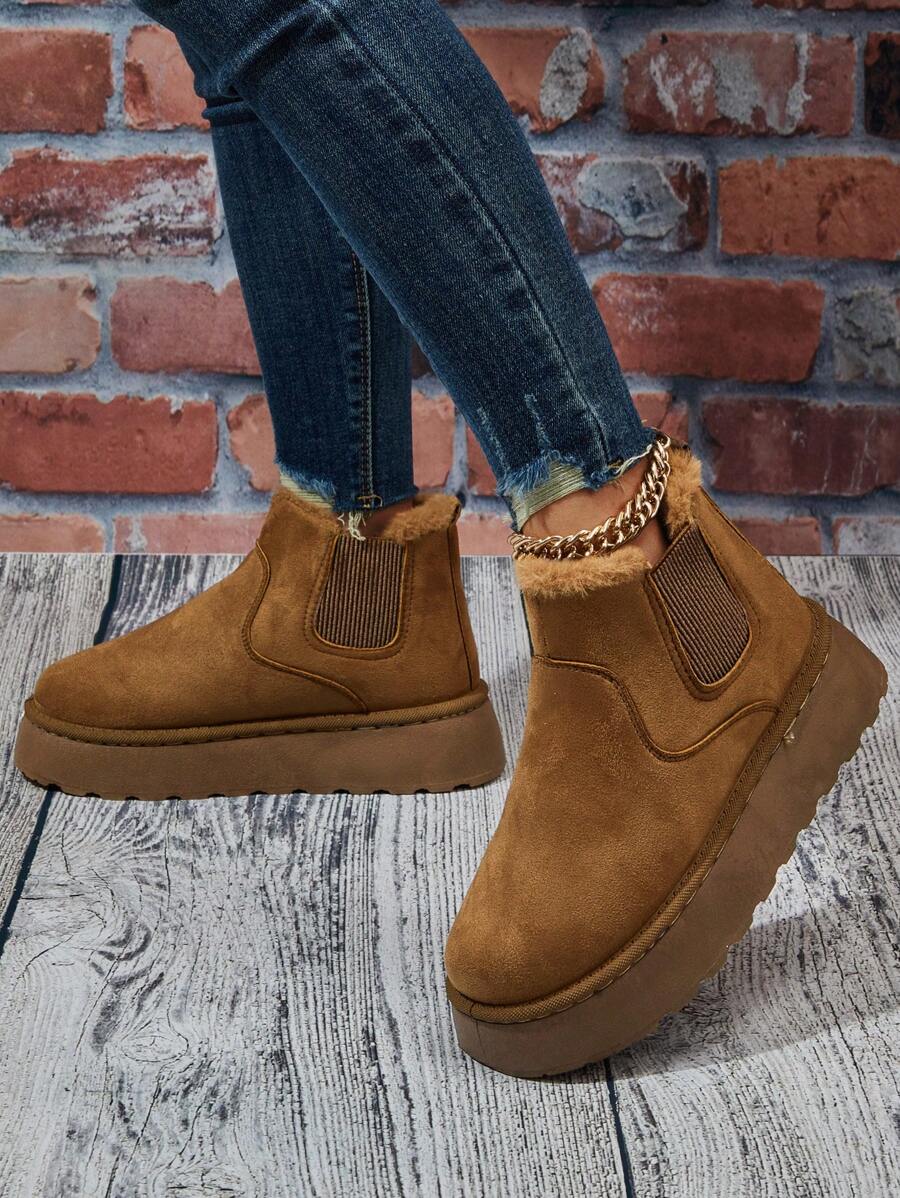 Women's Ankle And Short Boots, Thermal Lined, Slip-Resistant, Winter Warm Boots For Outdoor Activities