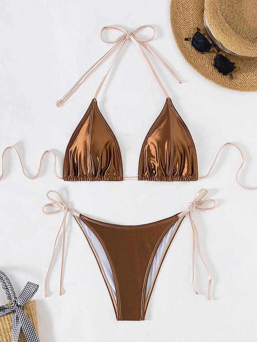 SHEIN Swim Summer Beach Bikini Set Carnival