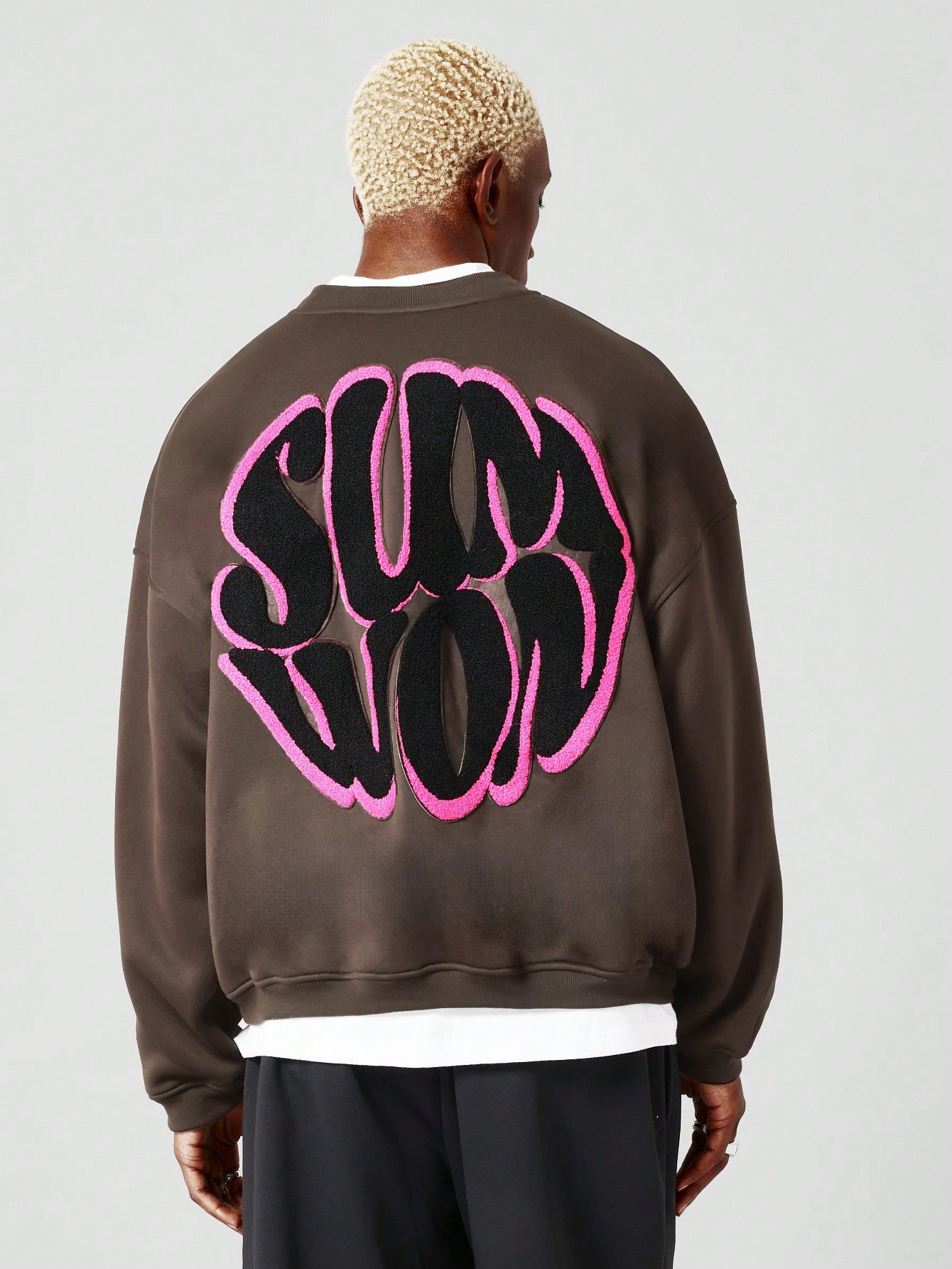 Oversized Graphic Print Urban Streetwear Sweatshirt｜Sumwon