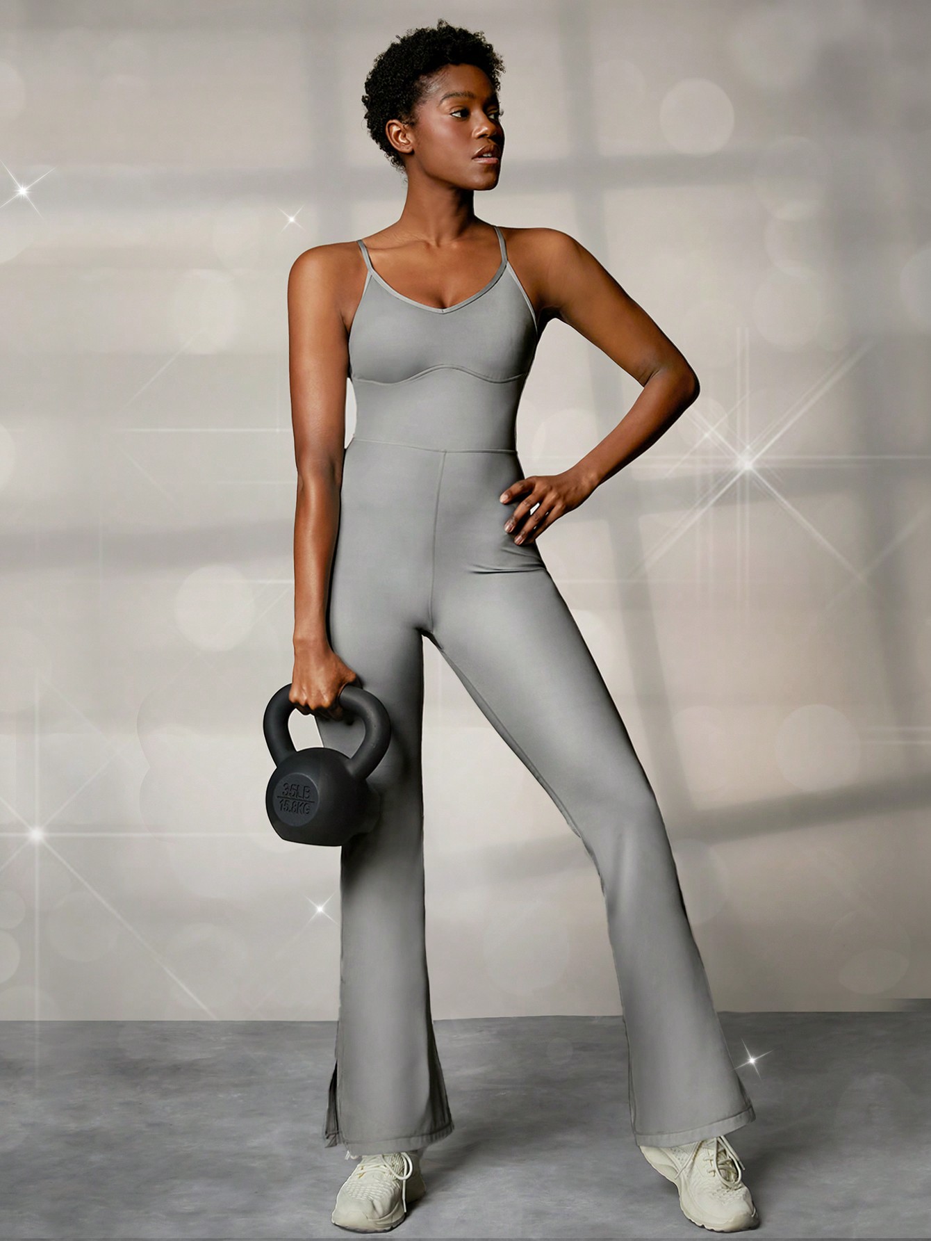 パールジャンプスーツ オールインワン パールカラー オールインワン ジャンプスーツ|Glowmode