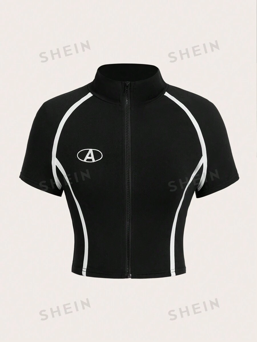 StreetHx Camiseta corta funcional con estampado de letras para mujer, camisetas gráficas para mujeres