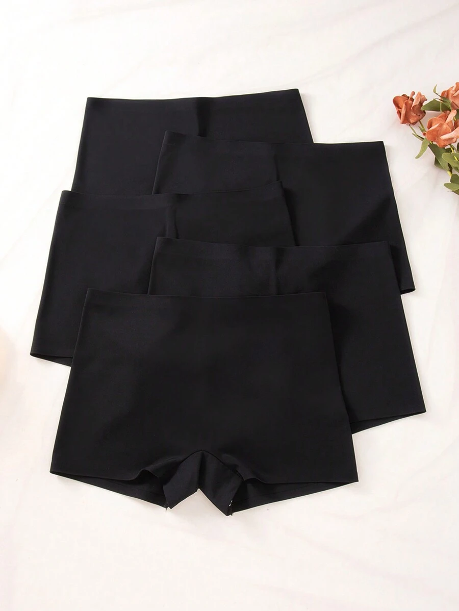 Shein Underwear&Sleepwear Basics 5 Piezas Calzoncillos Cortos Para Hombre Sin Costuras