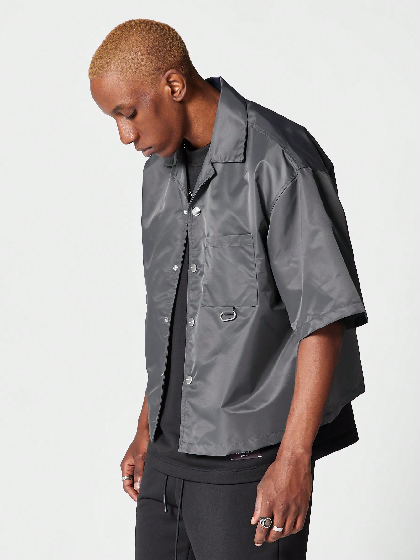 【Anyone more】Arty Nylon Boxy Shirt One Piece XZNO X ONE PIECE EXCLUSIVE – XznoClothing