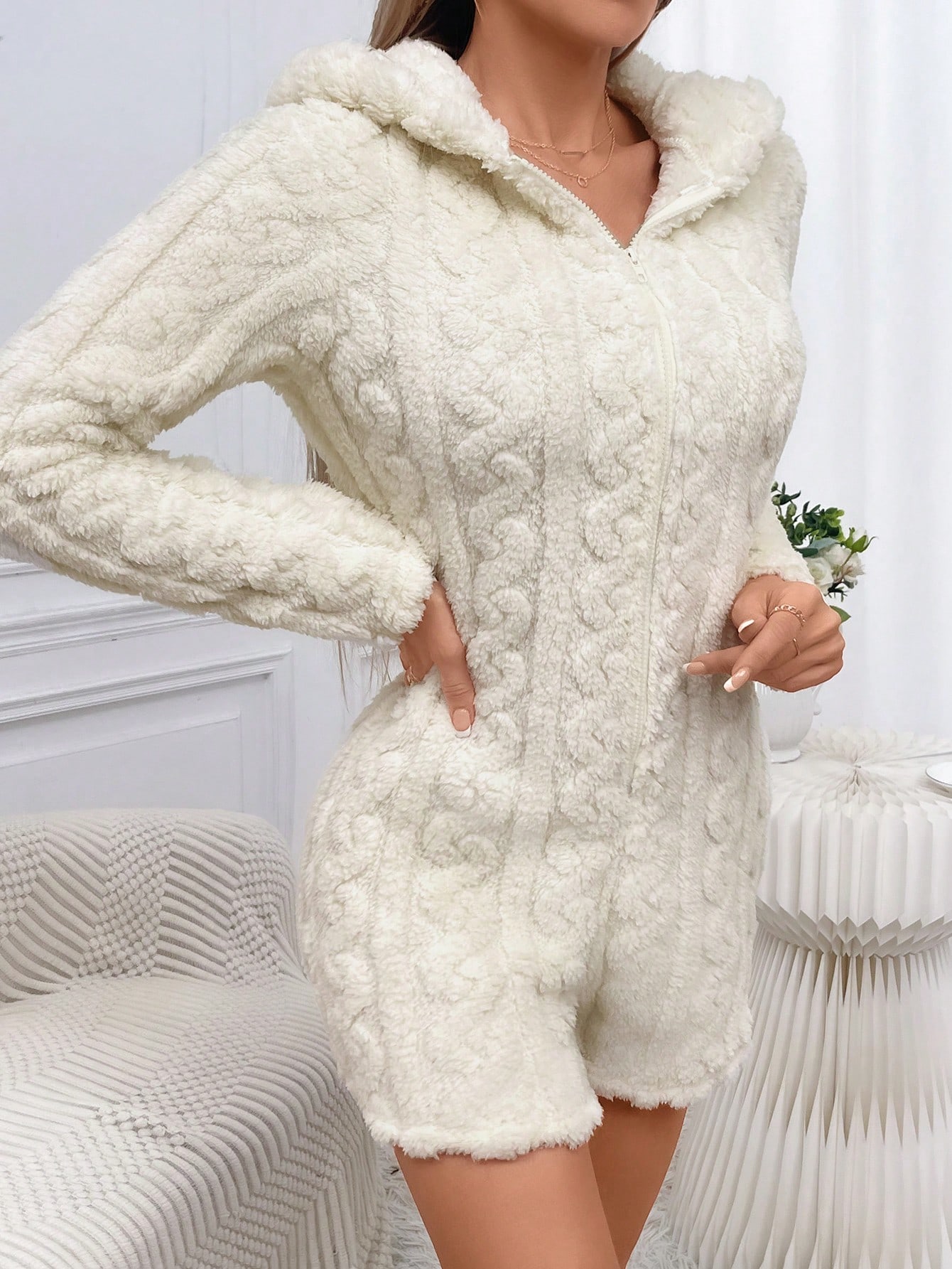 رومبير نوم تصميم أذن ثلاثي الأبعاد قبعة سستة امامي فانيلا