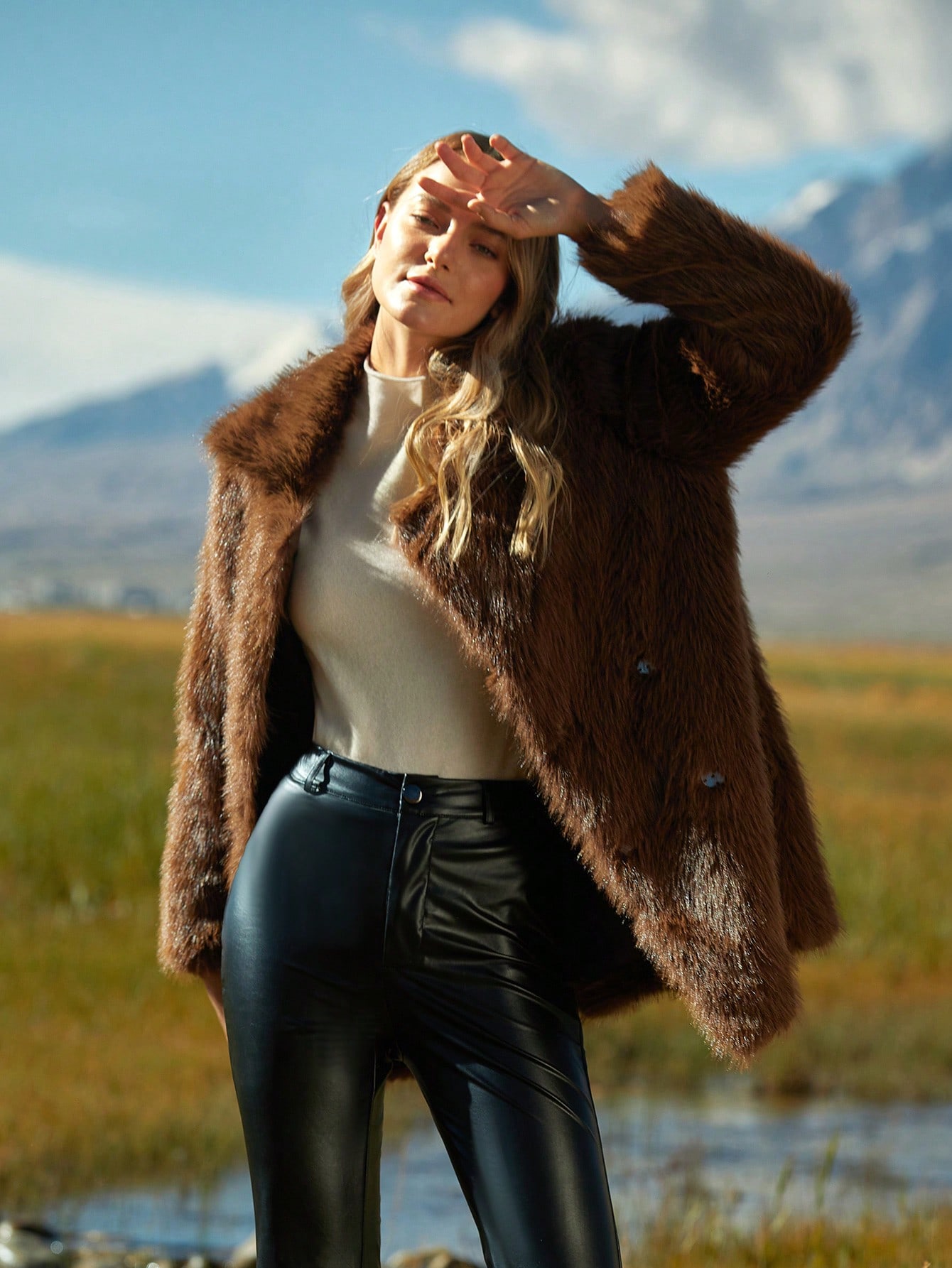 morph8ne モルフィン  ファーコート FAUX FUR JACKET｜Motf
