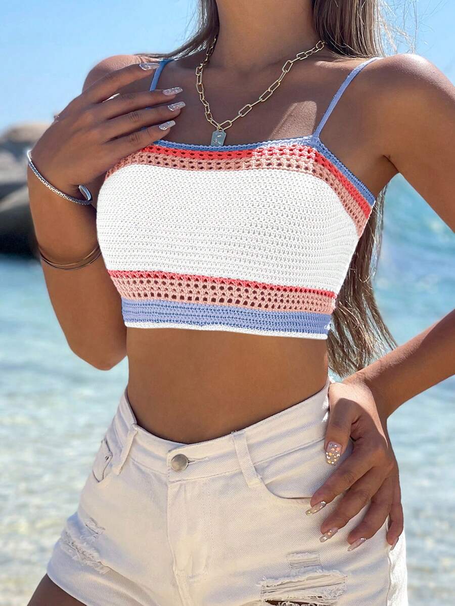Breezaya Color Block Knit Top