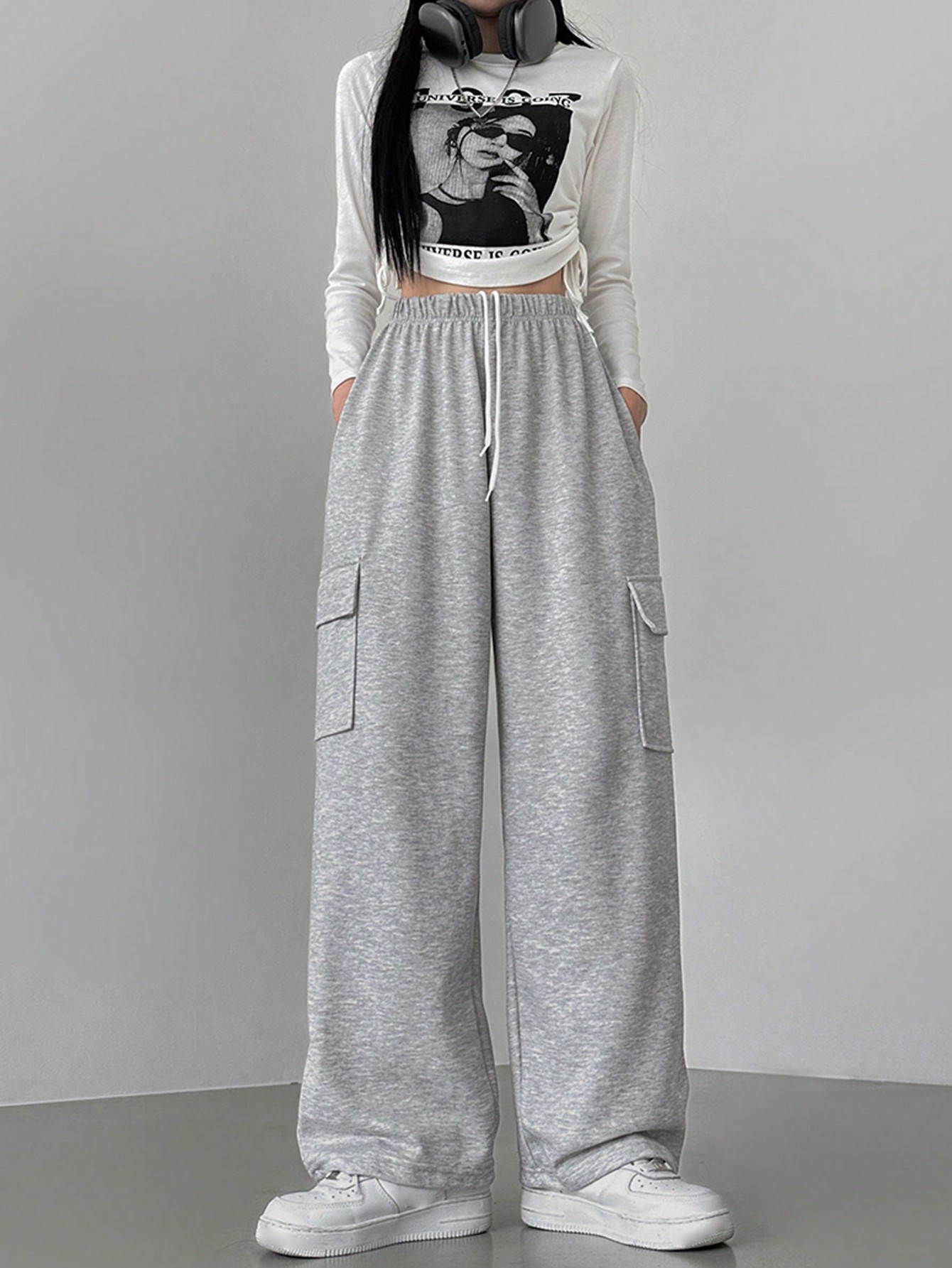 ◎BADBLOOD◎ Dance class wide 2 way jogger gray at-pts22-071 MUSINSA | BADBLOOD Low Edge Convex Jogger - Grey