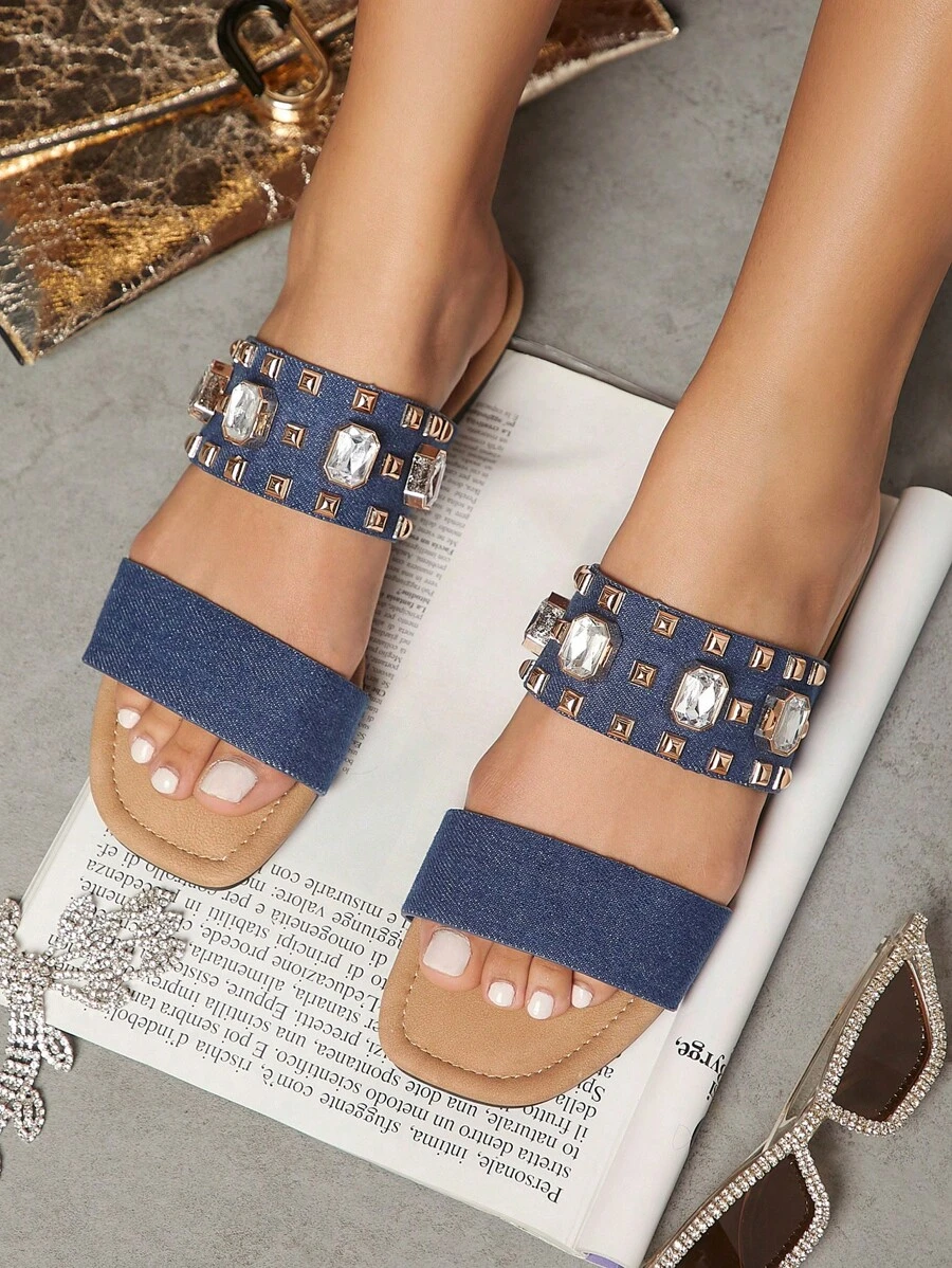 SHUZIA Sandalias Planas De Mujeres De Moda, Cómodas Y Versátiles