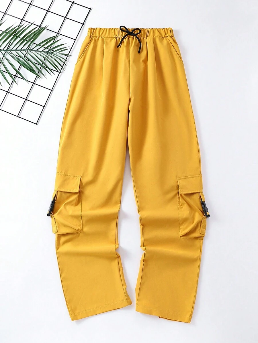 Teen Boys' Solid Color Cargo Pants