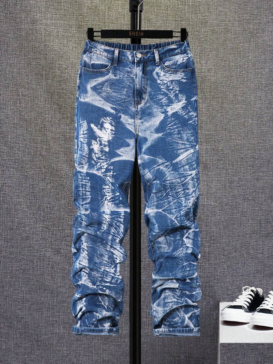 SHEIN Jeans Reto Casual de Cintura Média para Adolescentes