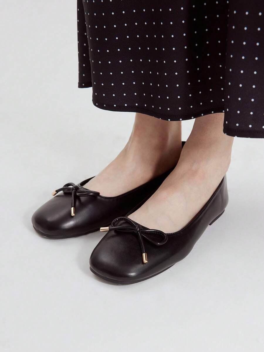 MOTF PREMIUM BOWKNOT DECOR WOMEN'S FASHION FLAT SHOES VACATION SHOES SUMMER