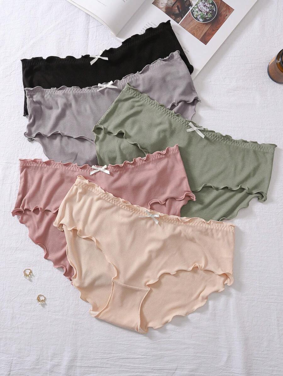Women's Plus Size Underwear Decorated With Bowknot