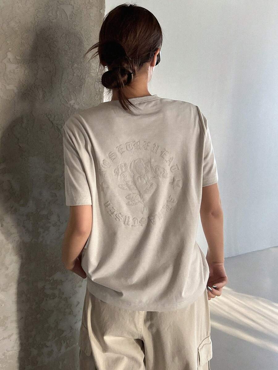 DAZY Women's Loose Fit Short Sleeve T-Shirt Summer