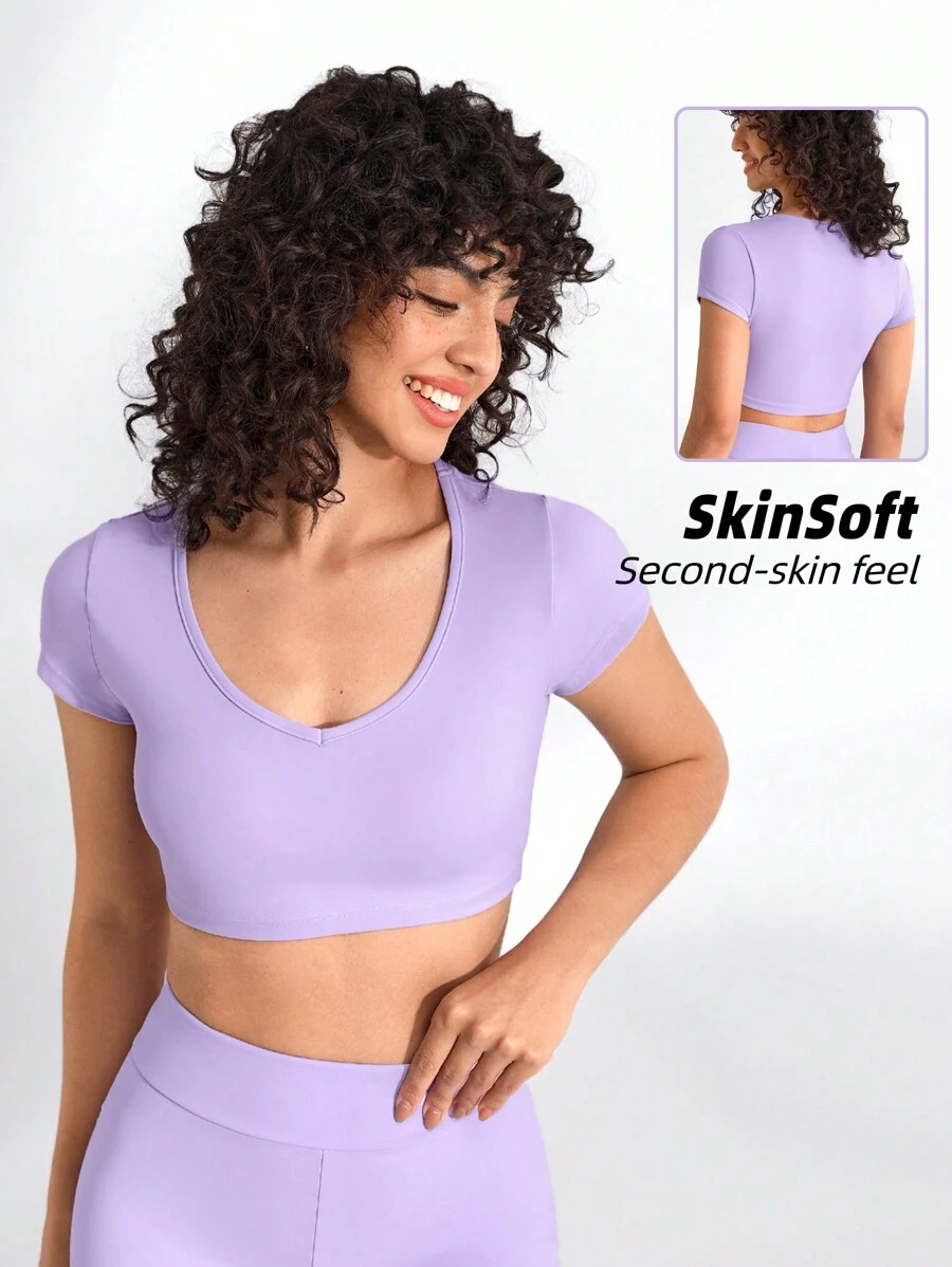 Lifespree Camiseta Deportiva Corta De Color Sólido