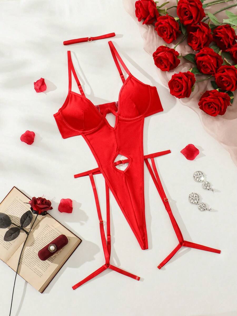 SHEIN Body Camisero Sexy Ahuecado Para Mujer