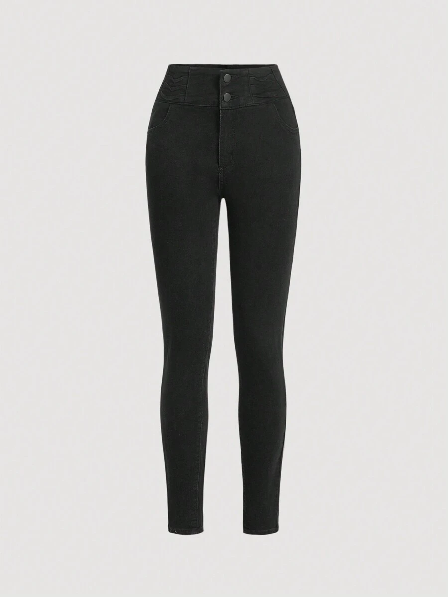 SHEIN MOD Vrouwen Effen kleur Skinny jeans