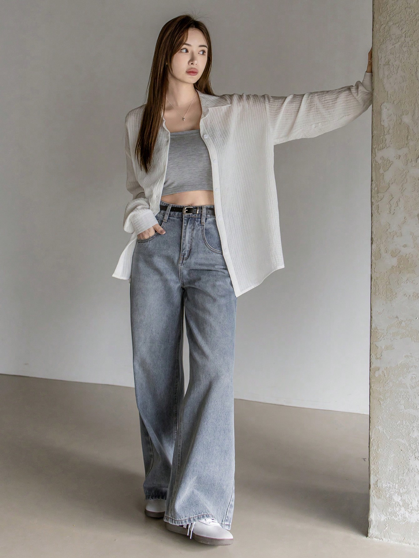 Wide Leg Denim Jeans Old Money Style｜DAZY