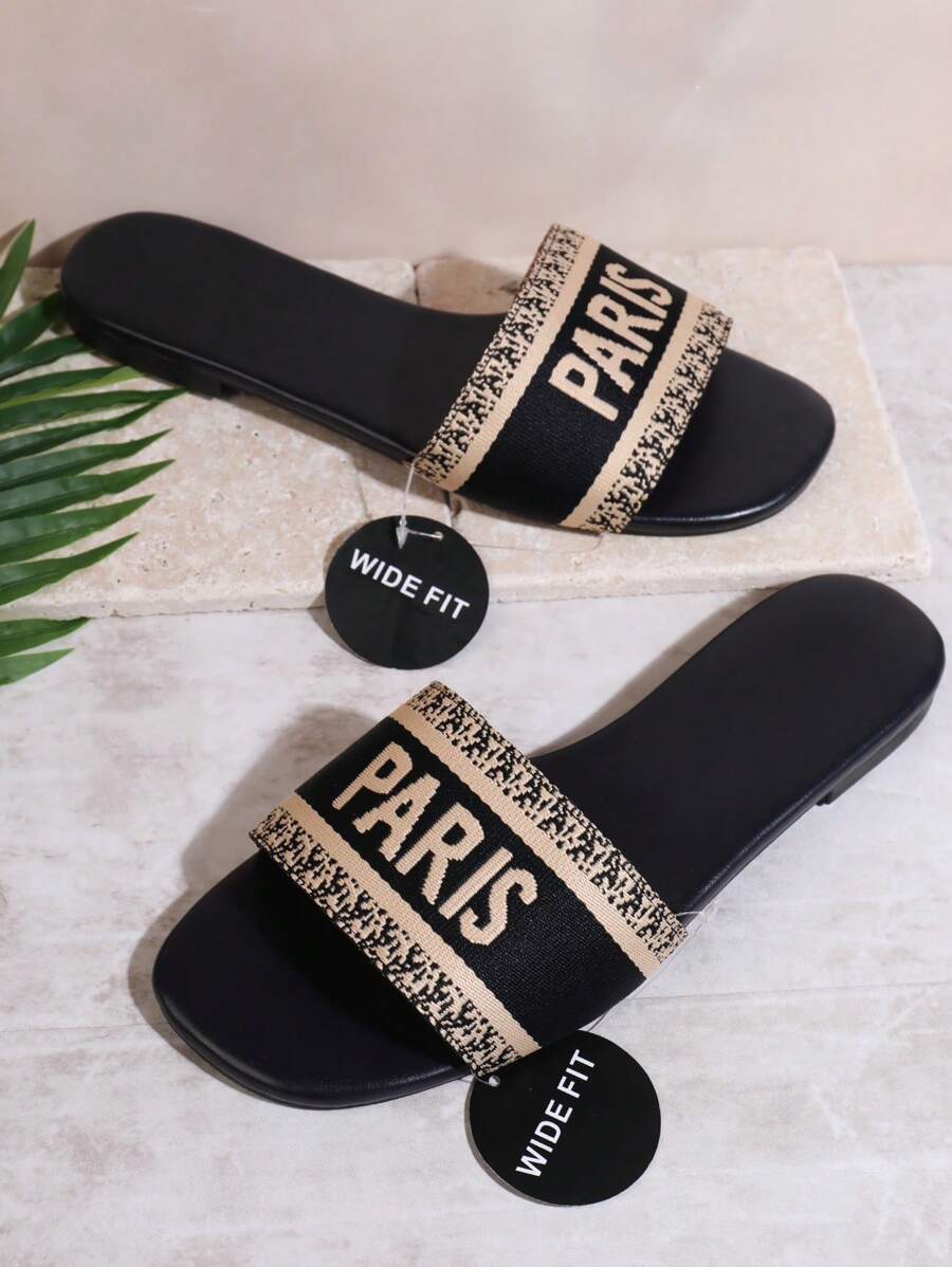 SHUZIA Plus Size Flat Slippers Summer Shoes Spring Shoes Spring Break Easter Mother's Day Present