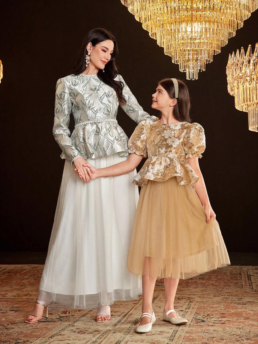 Modelyn Robe élégante de style arabe en maille pour femmes, robe de soirée élégante pour soirée, robes de soirée longues