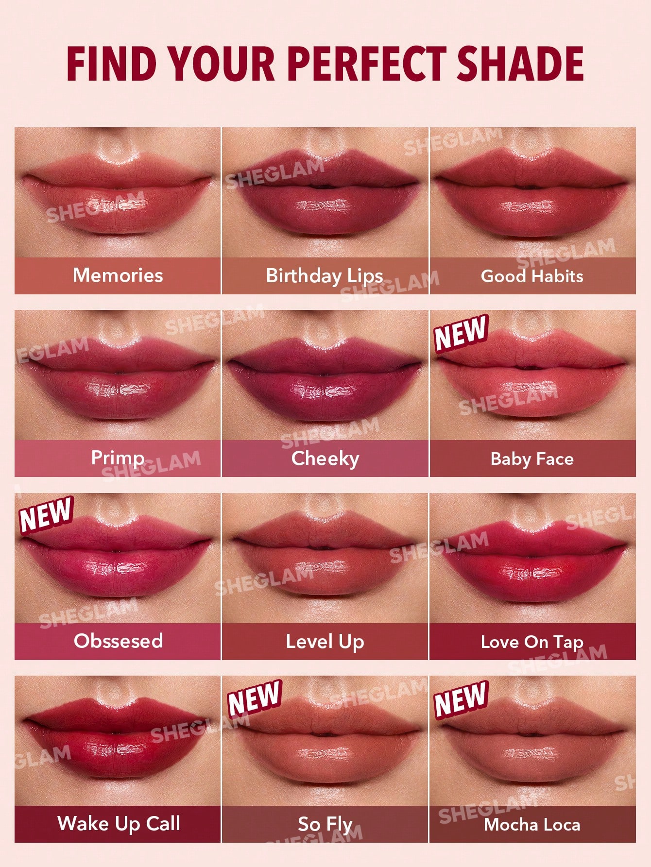 Pegue uma dica Lip Tint-Cheeky｜SHEGLAM