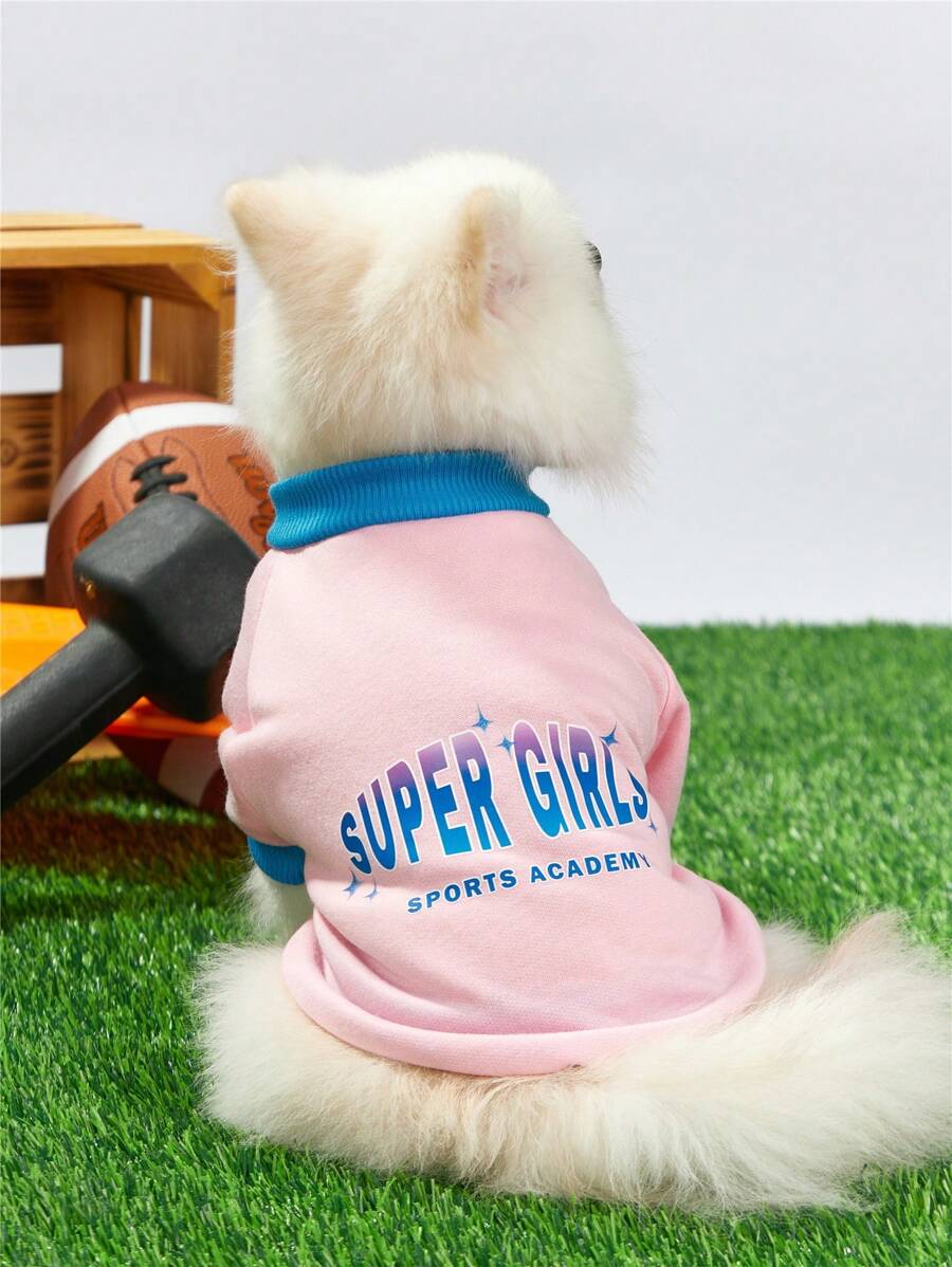 PETSIN Sweat-shirt Supergirls Rose Imprimé Pour Animaux De Compagnie