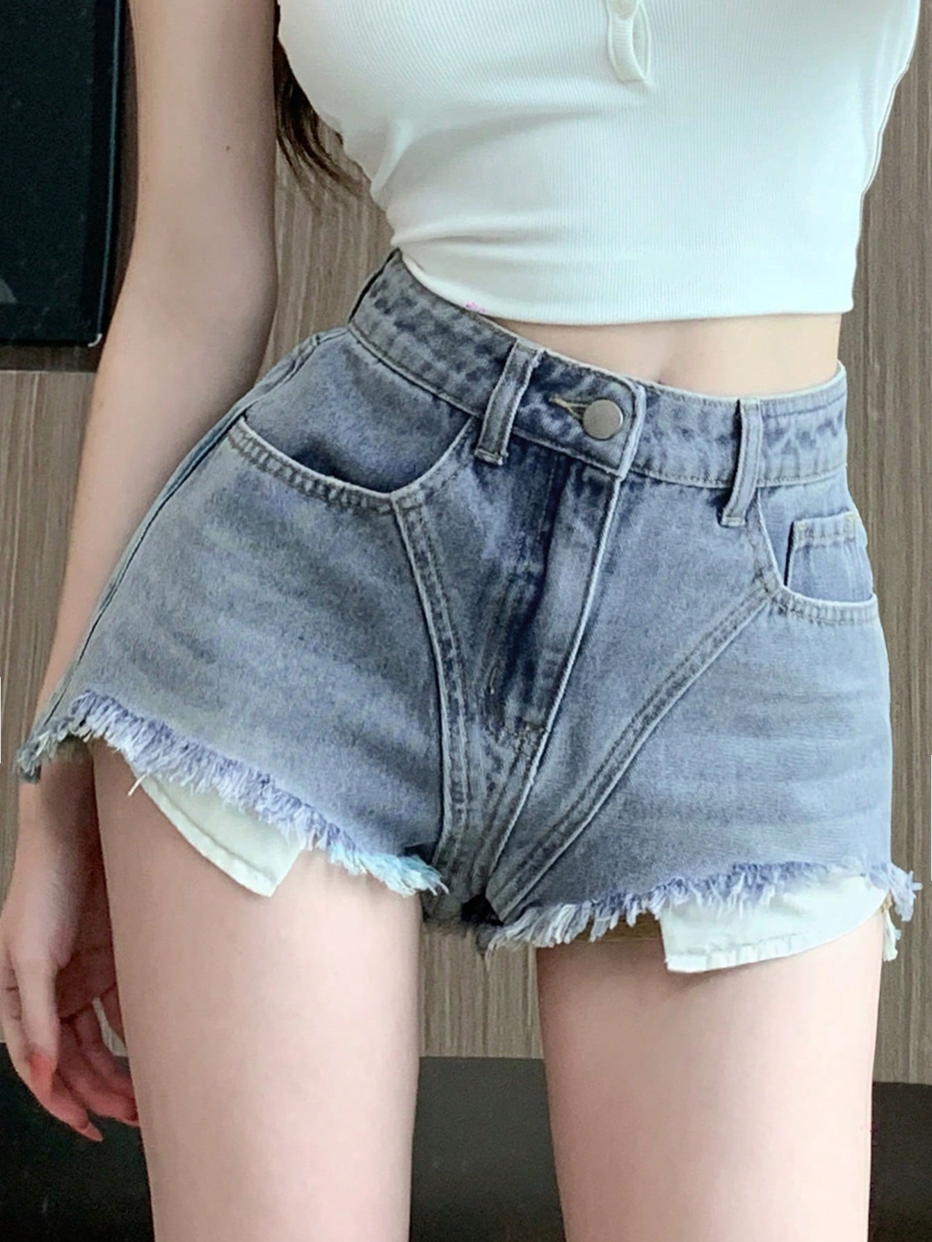 ●depound● Denim shorts ecru DP2335DN001MERS Off white Ch Denim Shorts ecru | Children | Children clothes