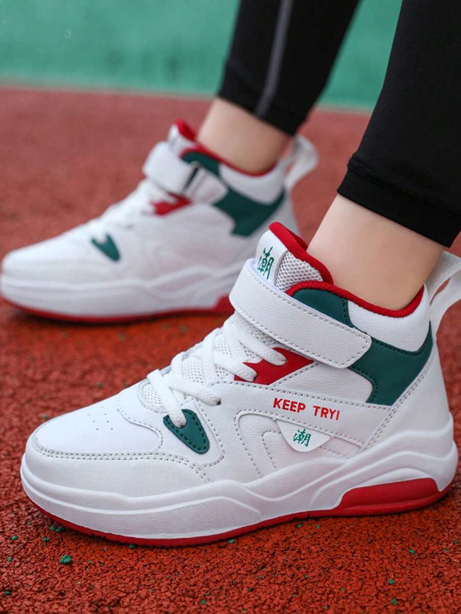 Women's Stylish Elastic Band Lace-Up Casual Sneakers With Height-Increasing Design, Suitable For All Seasons